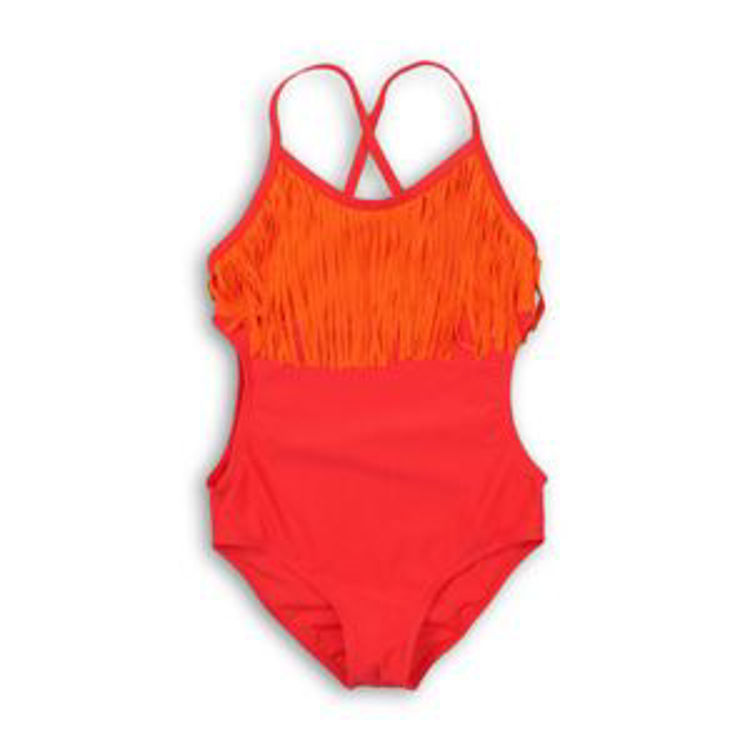 Picture of SWIM11-Girls one-piece swimsuit, Minoti - CORAL